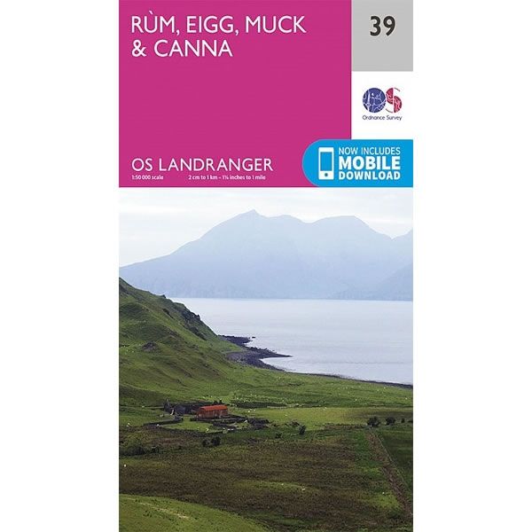 Muck Map OS Landranger Map 39, Rum, Eigg and Muck – Climb Europe