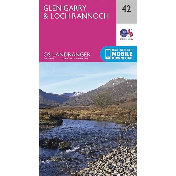 OS Landranger Map 42, Glen Garry and Loch Rannoch