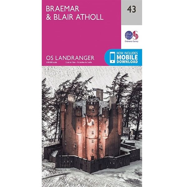 OS Landranger Map 43, Braemar and Blair Atholl