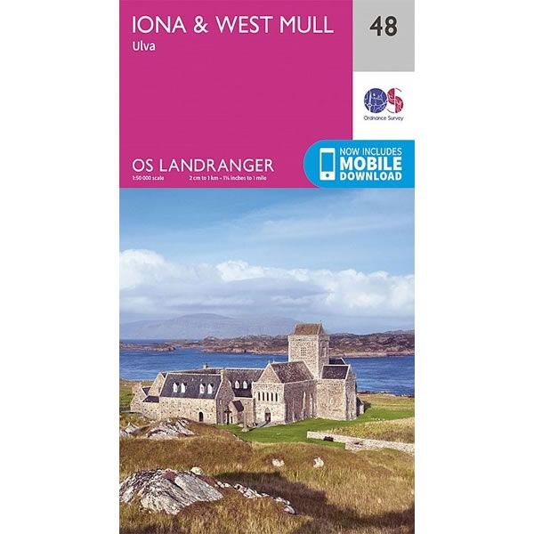 OS Landranger Map 48, Iona and West Mull, Ulva