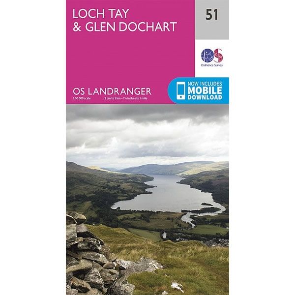 OS Landranger Map 51, Loch Tay and Glen Dochart