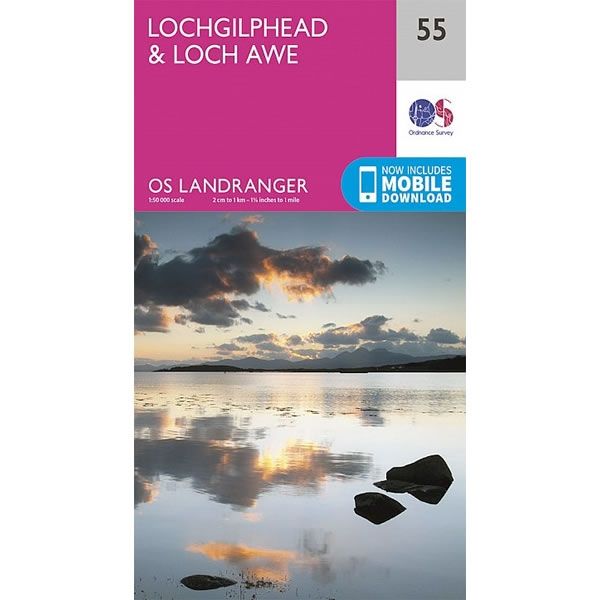 OS Landranger Map 55, Lochgilphead and Loch Awe