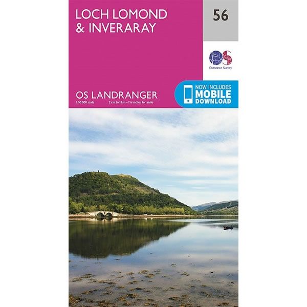 OS Landranger Map 56, Loch Lomond and Inveraray