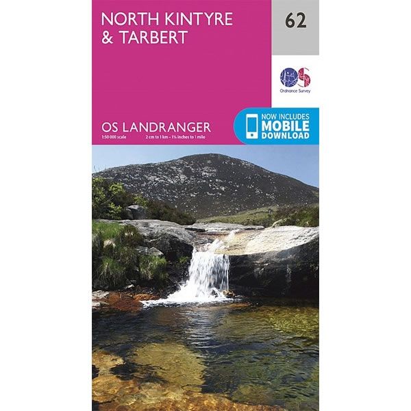 OS Landranger Map 62, North Kintyre and Tarbert