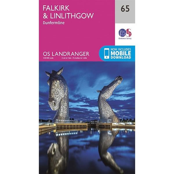 OS Landranger Map 65, Falkirk and Linlithgow, Dunfermline