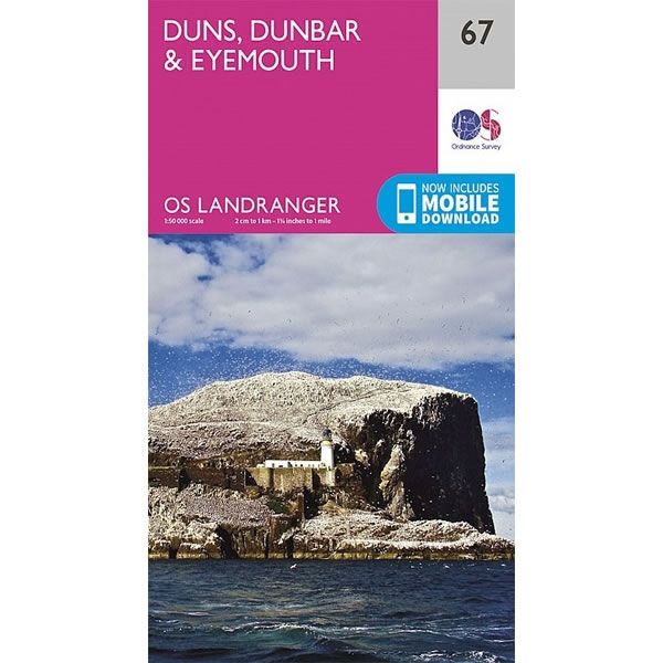 OS Landranger Map 67, Duns, Dunbar and Eyemouth