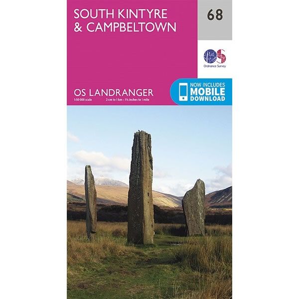 OS Landranger Map 68, South Kintyre and Campbeltown