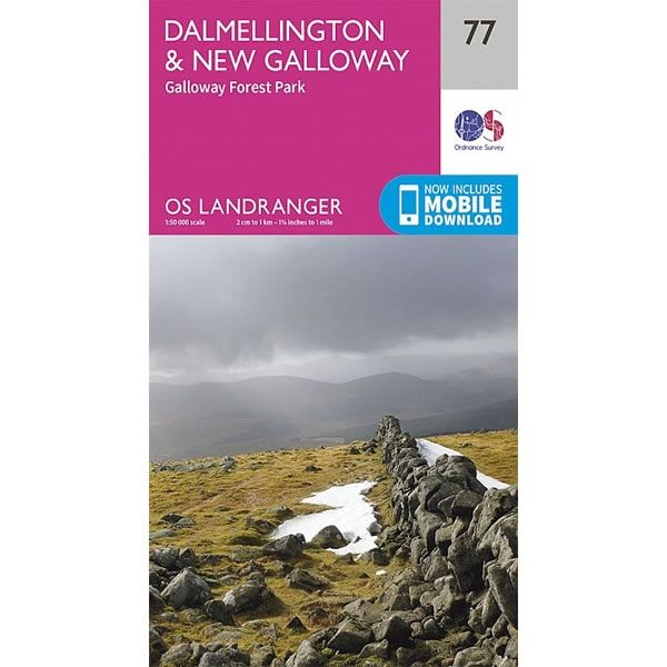 OS Landranger Map 77, Dalmellington and New Galloway, Galloway Forest Park