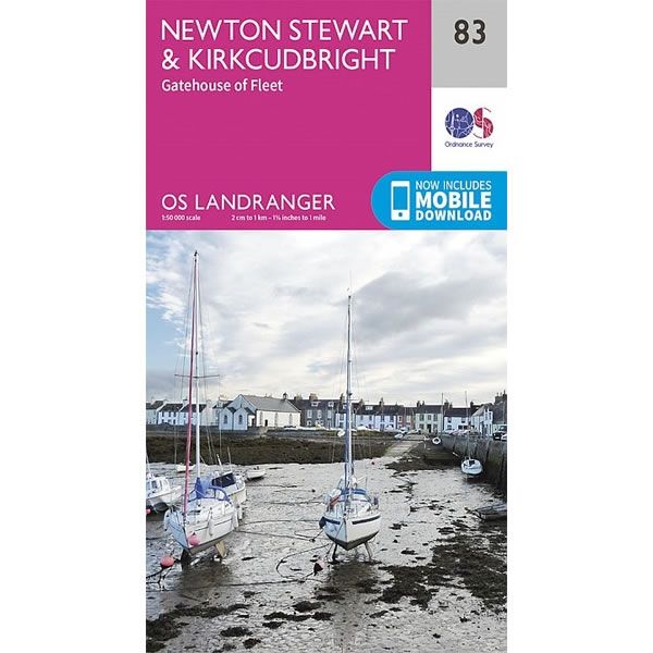 OS Landranger Map 83, Newton Stewart and Kirkcudbright, Gatehouse of Fleet