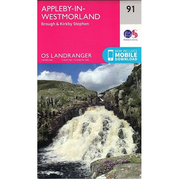 OS Landranger Map 91, Appleby-in-Westmorland