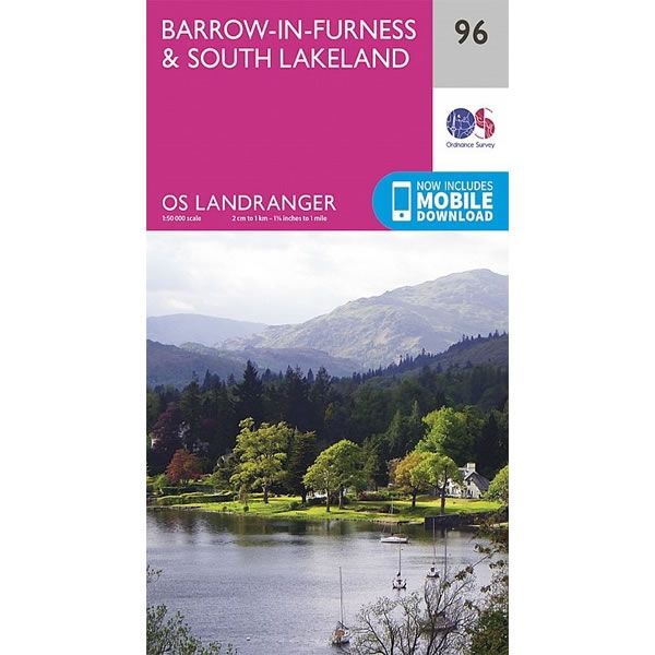 OS Landranger Map 96, Barrow-in-Furness and South Lakeland