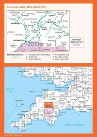 OS Explorer Map 113 - Okehampton and Hatherleigh - overview