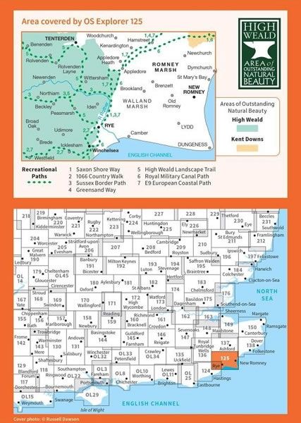 OS Explorer Map 125 - Romney Marsh - overview