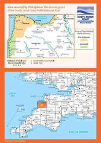 OS Explorer Map 126 - Clovelly and Hartland - overview