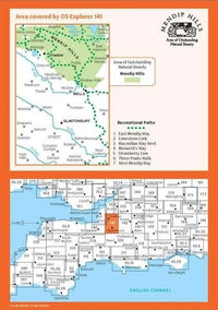 OS Explorer Map 141 - Cheddar Gorge and Mendip Hills West - overview