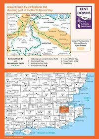 OS Explorer Map 148 - Maidstone and The Medway Towns - overview