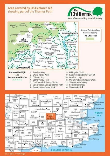 OS Explorer Map 172 - Chiltern Hills East - overview