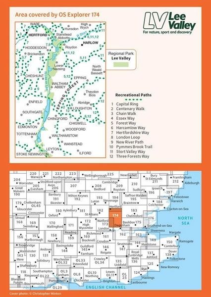 OS Explorer Map 174 - Epping Forest and Lee Valley - overview