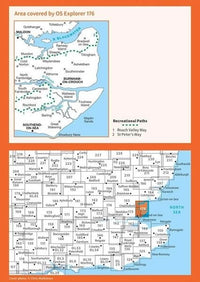 OS Explorer Map 176 - Blackwater Estuary - overview