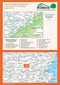 OS Explorer Map 181 - Chiltern Hills North and Aylesbury - overview