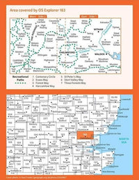 OS Explorer Map 183 - Chelmsford and The Rodings - overview