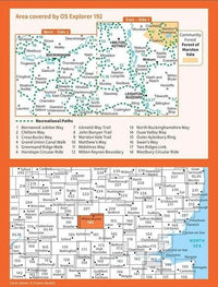 OS Explorer Map 192 - Buckingham and Milton Keynes - overview