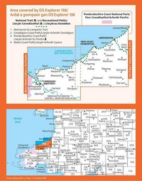 OS Explorer Map 198 - Cardigan and New Quay - overview