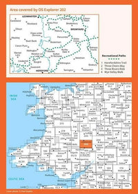 OS Explorer Map 202 - Leominster and Bromyard - overview