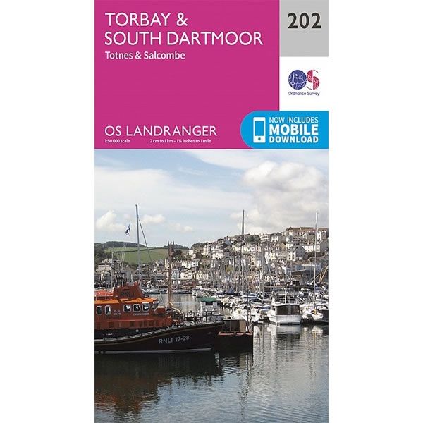 OS Landranger Map 202, Torbay and South Dartmoor, Totnes and Salcombe