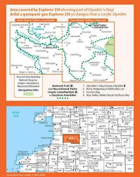 OS Explorer Map 214 - Llanidloes and Newtown - overview