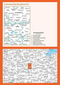 OS Explorer Map 222 - Rugby and Daventry - overview