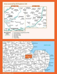 OS Explorer Map 235 - Wisbech and Peterborough North - overview