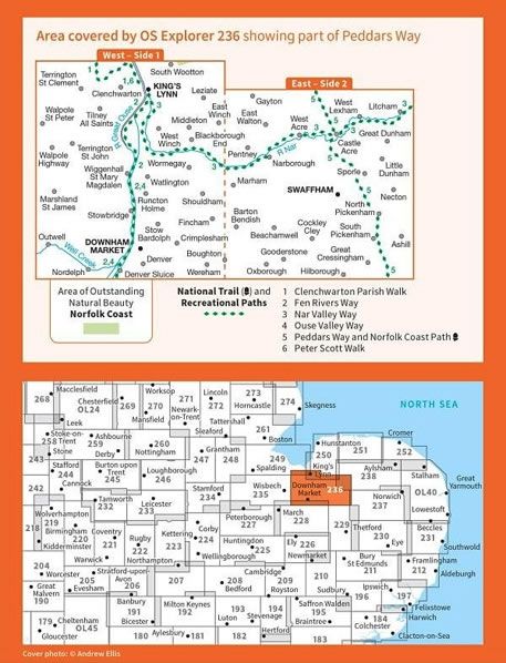 OS Explorer Map 236 - King's Lynn - overview