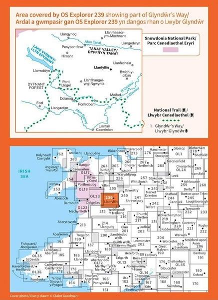 OS Explorer Map 239 - Lake Vyrnwy - overview