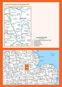 OS Explorer Map 247 - Grantham - overview