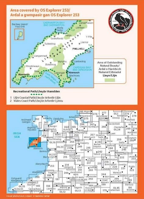 OS Explorer Map 253 - Lleyn Peninsula West - overview