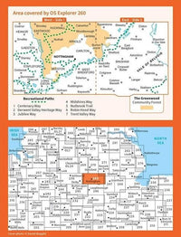 OS Explorer Map 260  - Nottingham and Vale of Belvoir - overview