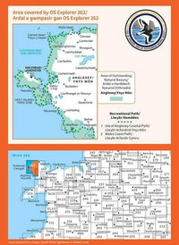 OS Explorer Map 262 - Anglesey West and Holyhead - overview