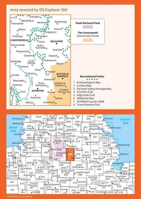 OS Explorer Map 269 - Chesterfield and Alfreton - overview