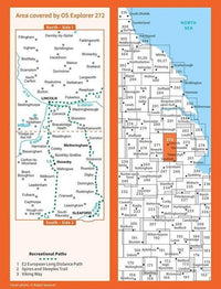 OS Explorer Map 272  - Lincoln and Sleaford - overview