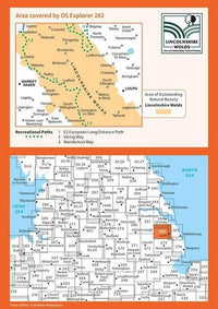 OS Explorer Map 282 - Lincolnshire Wolds North - overview