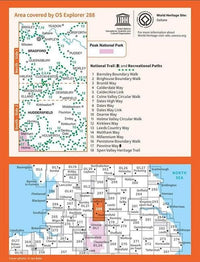 OS Explorer Map 288 - Bradford and Huddersfield - overview