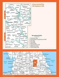 OS Explorer Map 290 - York and Selby - overview