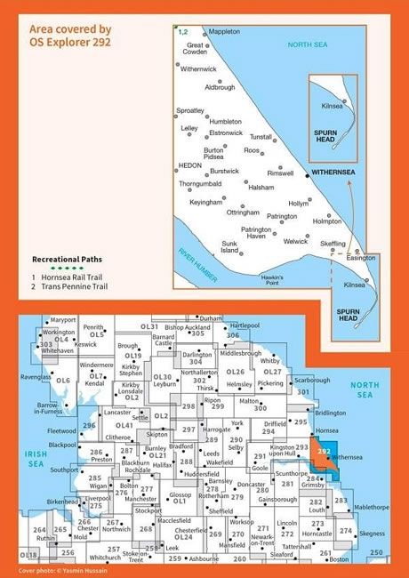 OS Explorer Map 292 - Withernsea and Spurn Head - overview