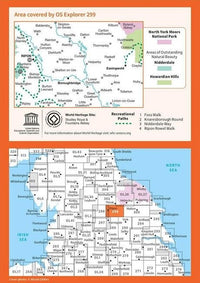 OS Explorer Map 299 - Ripon and Boroughbridge - overview