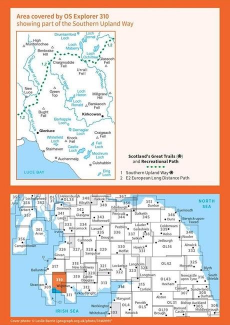 OS Explorer Map 310 - Glenluce and Kirkcowan - overview