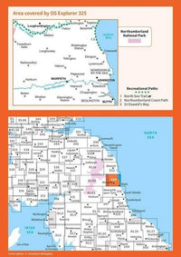 OS Explorer Map 325 - Morpeth and Blyth - overview