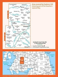 OS Explorer Map 328 - Sanquhar and New Cumnock - overview