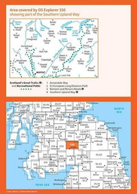 OS Explorer Map 330 - Moffat and St Mary's Loch - overview