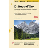 Château-d'Oex Walking Map 3302T